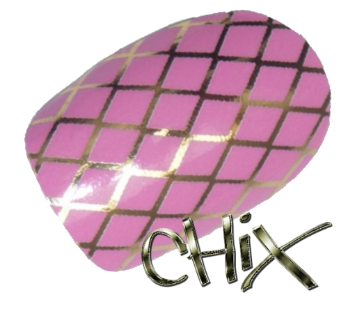 Pink Gold Chrome Fishnet